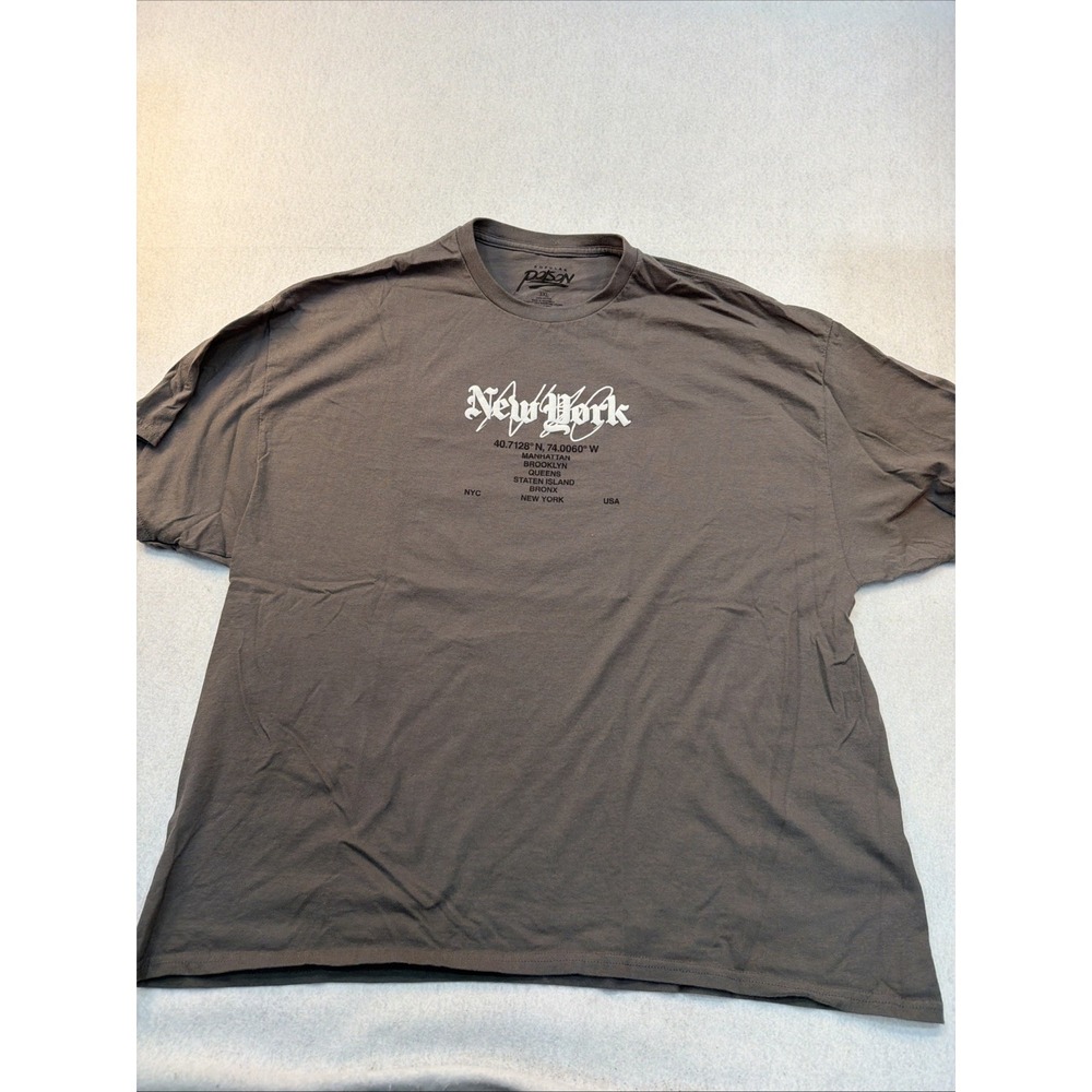 Popular Poison New York Skyline Tee Shirt 3XL Gray‎ City That Never Sleeps